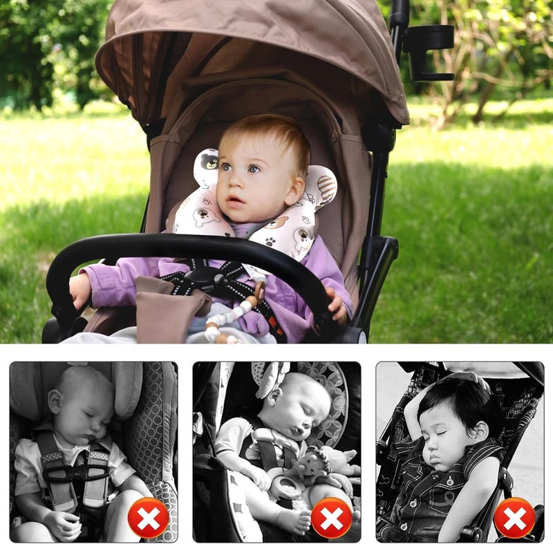 vocheer Baby Travel Pillow - Bear Design - Image 4